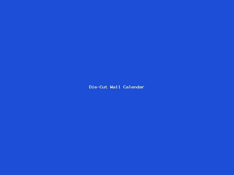 Die-Cut Wall Calendar